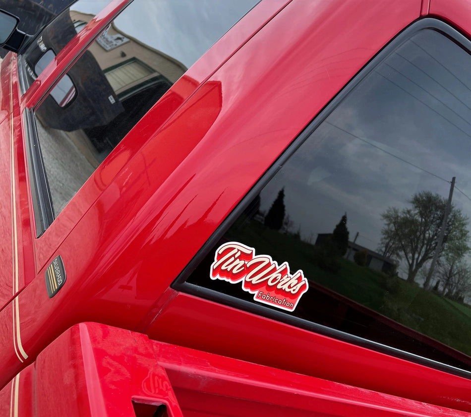 TinWorks red sticker