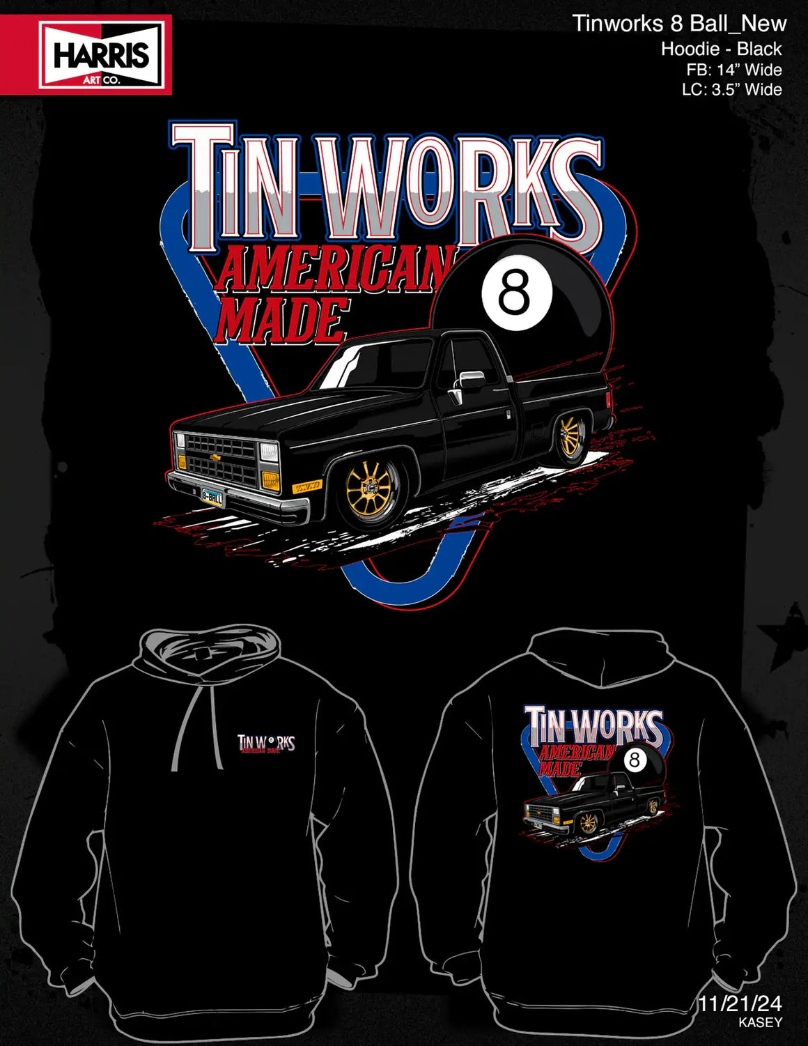 TinWorks Project 8 Ball Hoodie