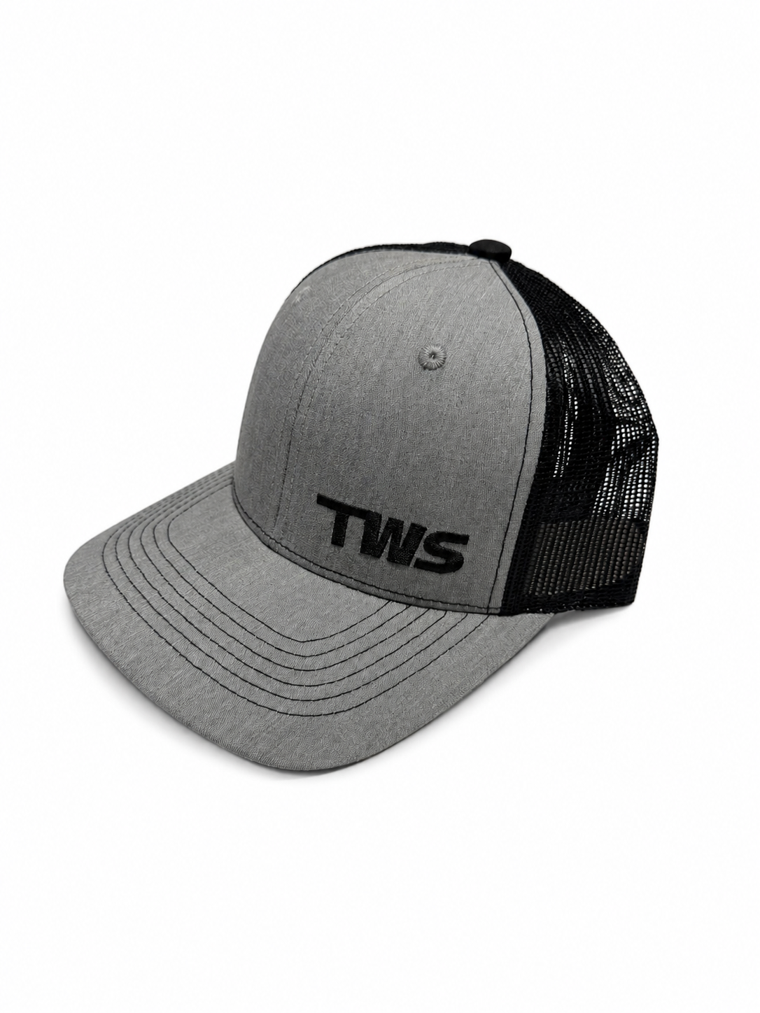 Gray and Black TWS Trucker Cap